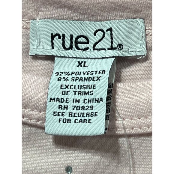 Rue 21 - Women's Short Sleeves T-Shirt - Pink - Extra Large - Picture 9 of 13